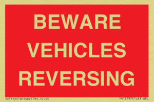 BEWARE VEHICLES REVERSING